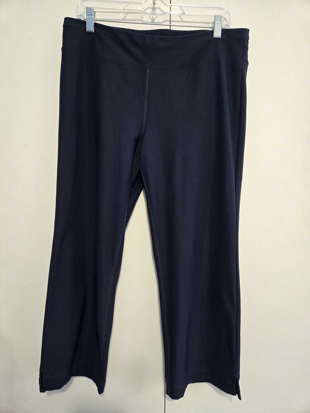 Lucy Vital Collection Yoga Pants Women's Large Navy Cropped Athletic